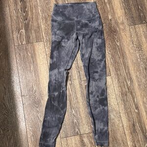 Lululemon Gray Tie-Dye Leggings